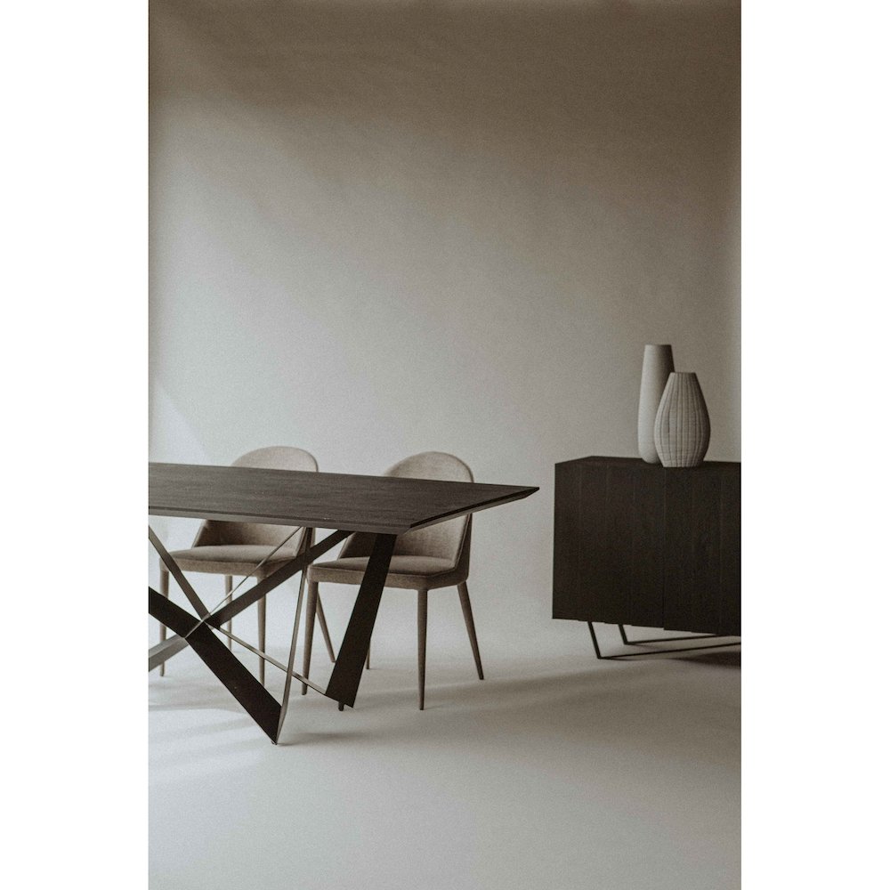 Burton Dining Chair Light Grey - Set of Two