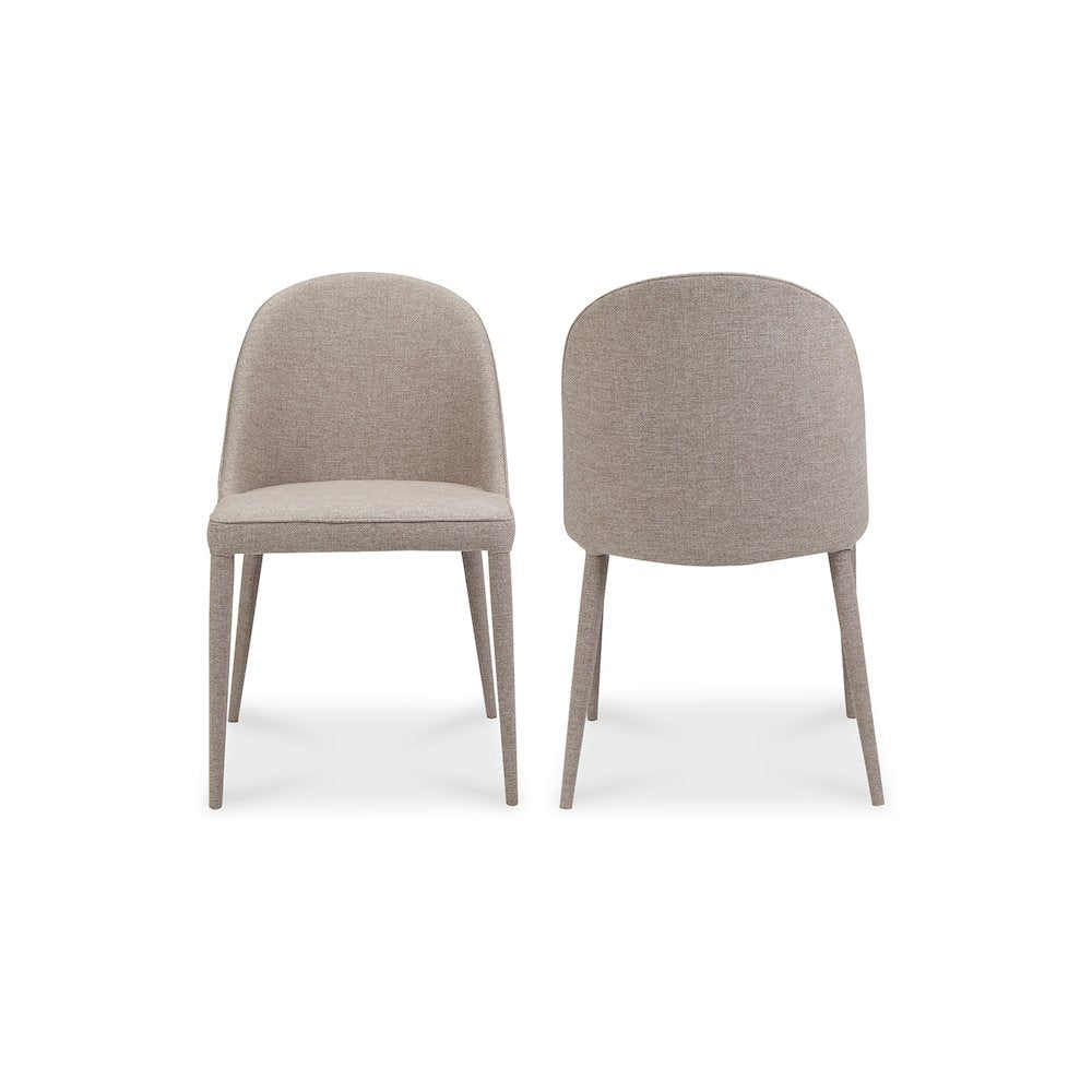 Burton Dining Chair Light Grey - Set of Two