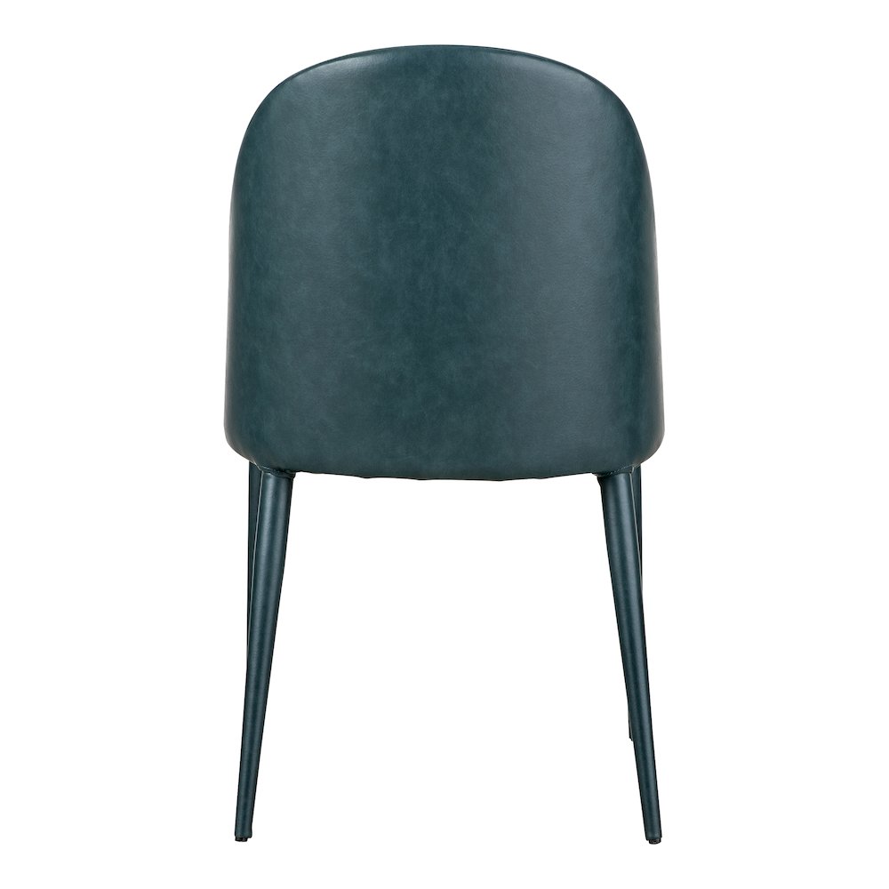 Burton Dining Chair Dark Teal Vegan Leather - Set of Two