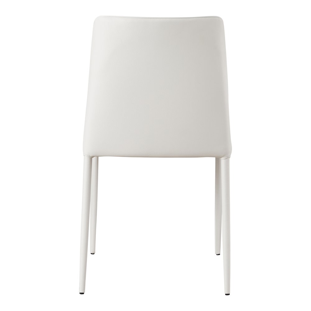 Nora Dining Chair White Vegan Leather - Set of Two