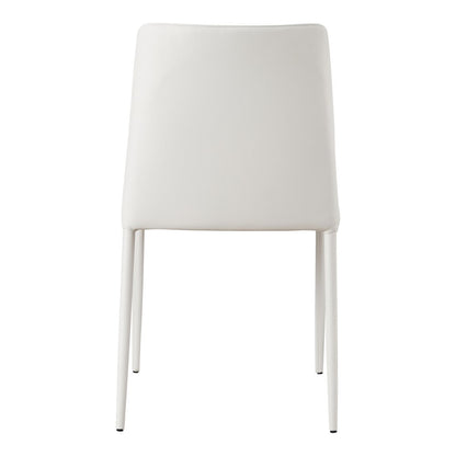 Nora Dining Chair White Vegan Leather - Set of Two
