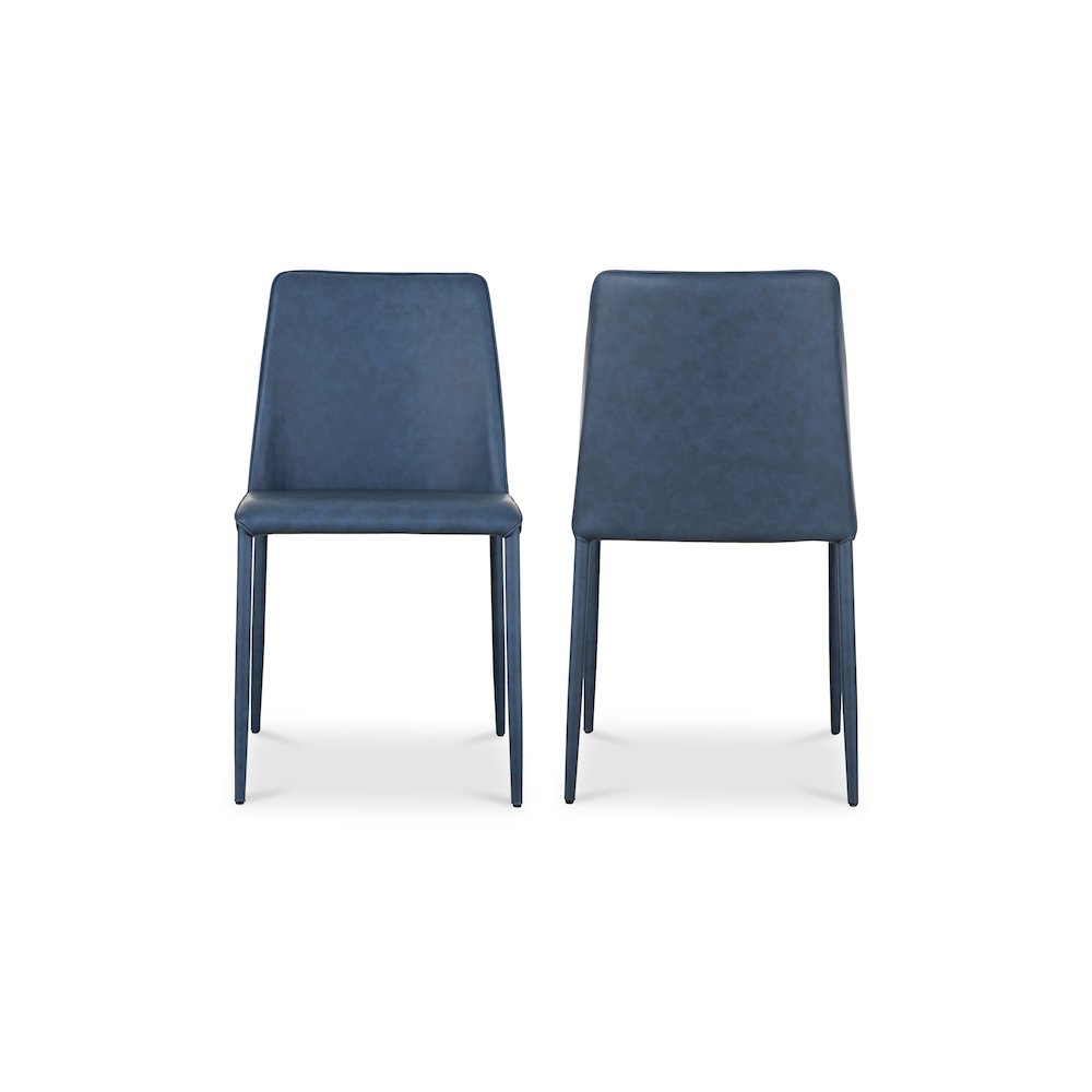 Nora Dining Chair Ocean Cavern Grey Vegan Leather - Set of Two