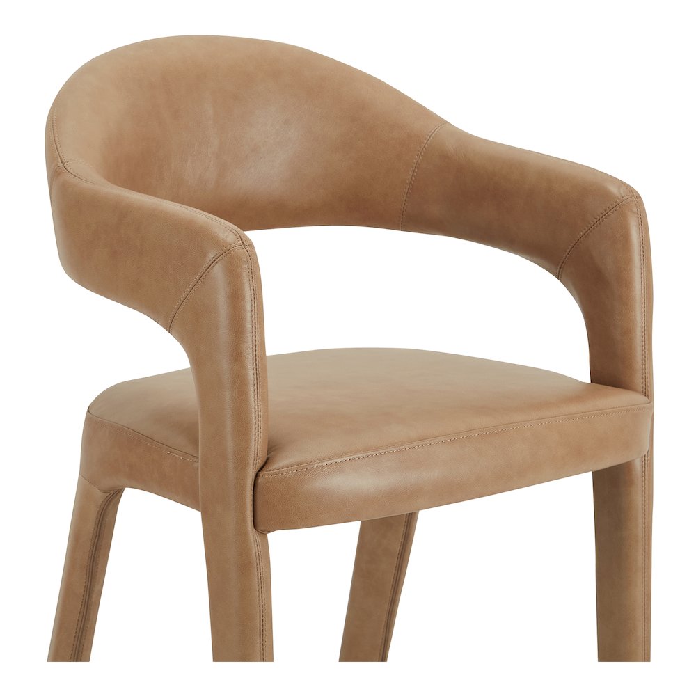 Martens Bar Stool Brown Leather