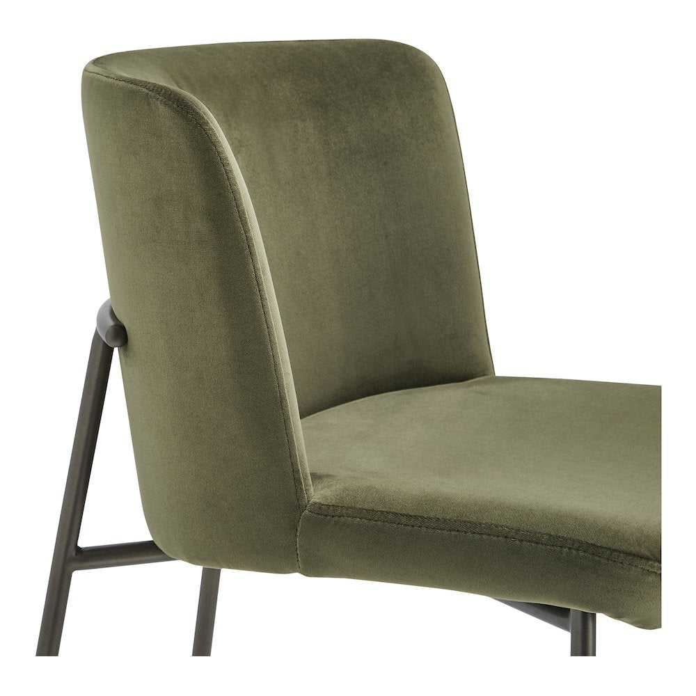 Early Counter Stool Faux Green Mohair