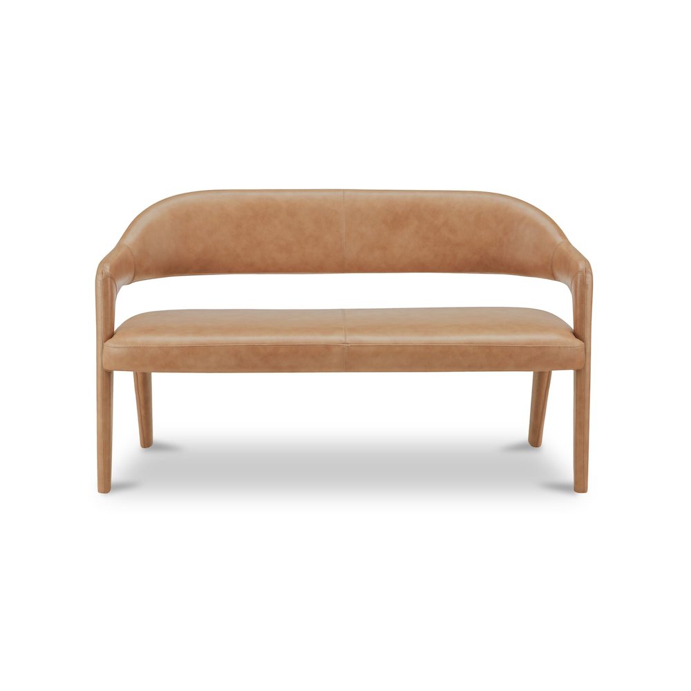 Martens Dining Bench Tan Leather