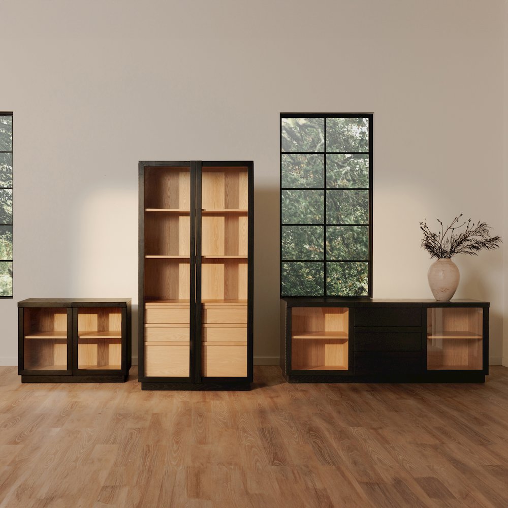 Charlotte Tall Cabinet Black