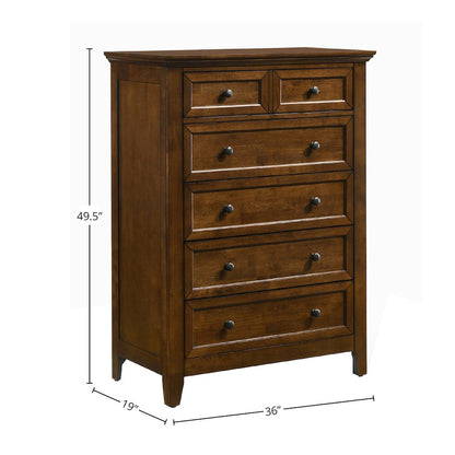 San Mateo Youth 5-Drawer Chest, Tuscan