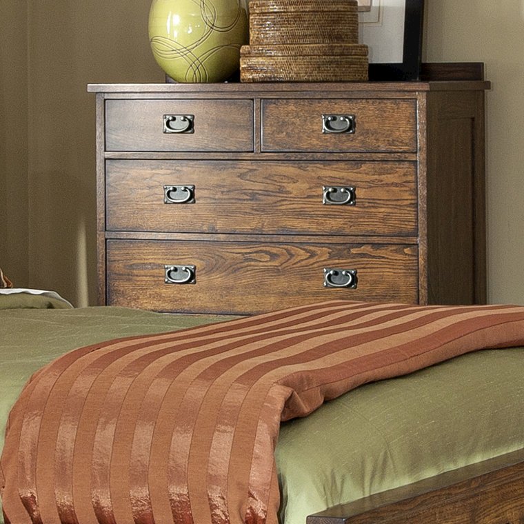 Oak Park 6-Drawer Chest, Mission