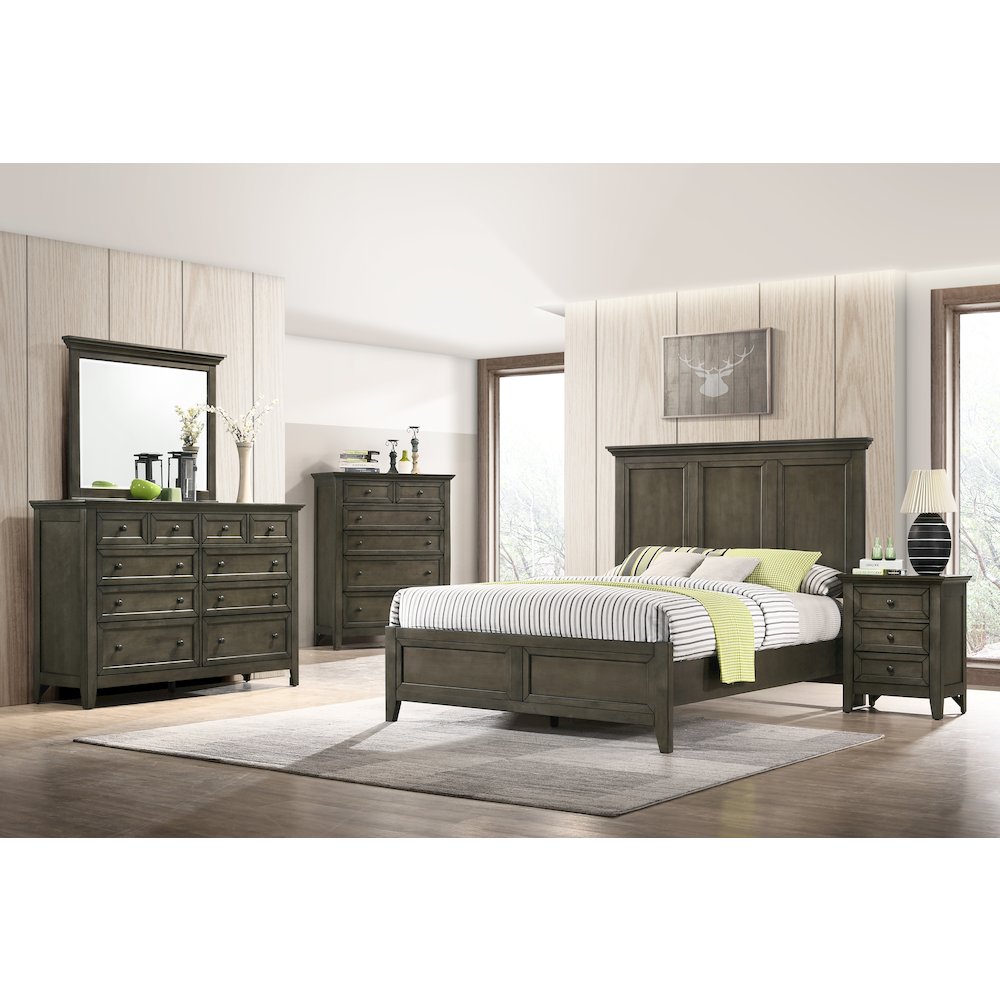 San Mateo 10-Drawer Dresser, Gray