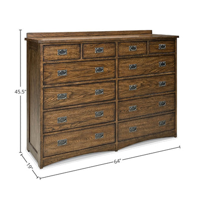 Oak Park 12-Drawer Dresser, Mission