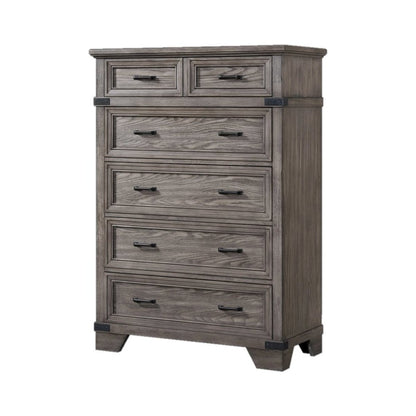 Forge 6-Drawer Standard Chest, Brushed Steel