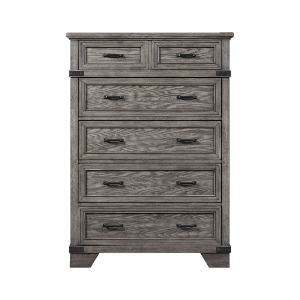 Forge 6-Drawer Standard Chest, Brushed Steel