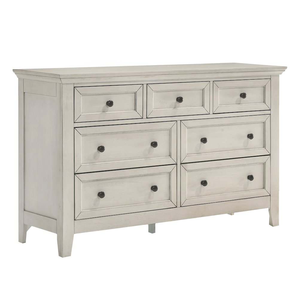 San Mateo Youth 7-Drawer Dresser, Rustic White