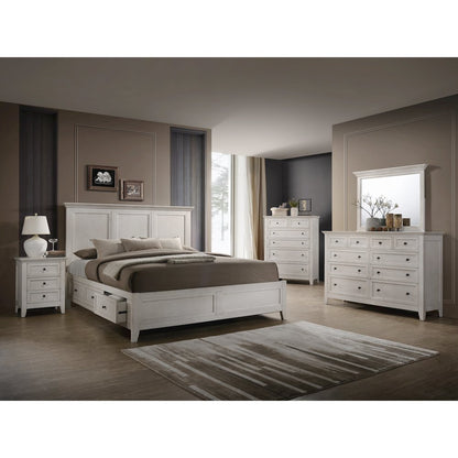 San Mateo 6-Drawer Standard Chest, Rustic White