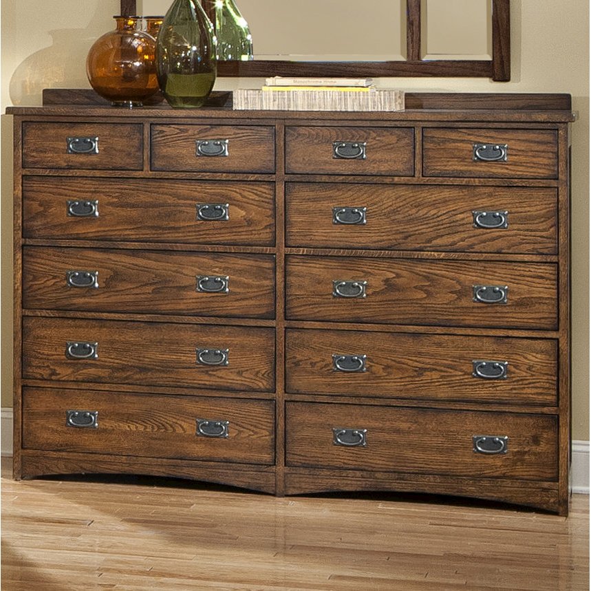 Oak Park 12-Drawer Dresser, Mission