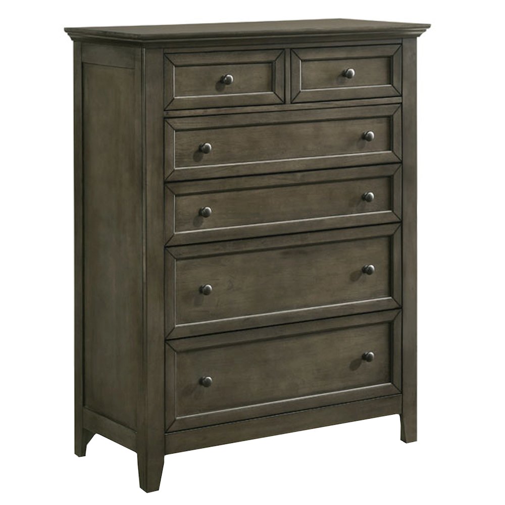 San Mateo 6-Drawer Standard Chest, Gray