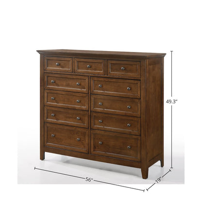 San Mateo 11-Drawer Gentlemen's Chest, Tuscan