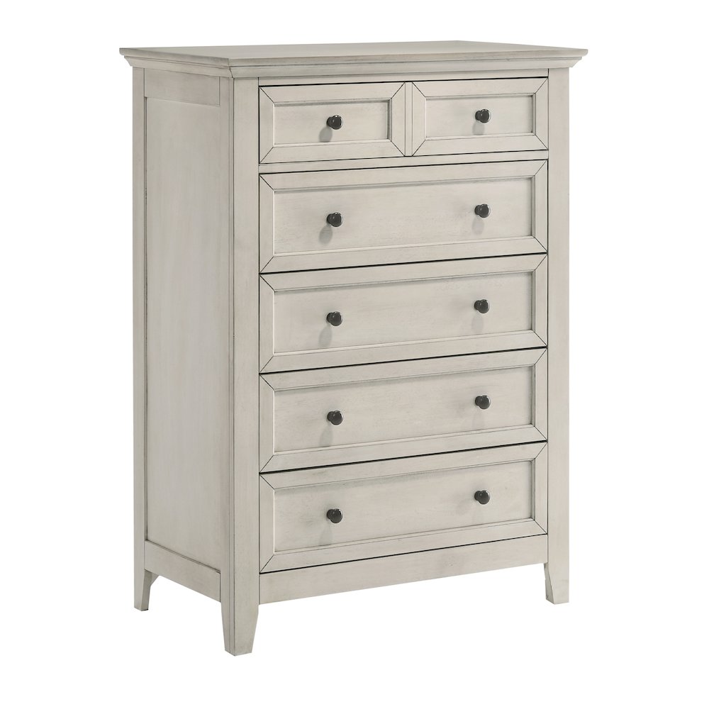 San Mateo Youth 5-Drawer Chest, Rustic White