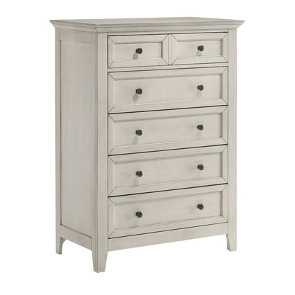 San Mateo Youth 5-Drawer Chest, Rustic White