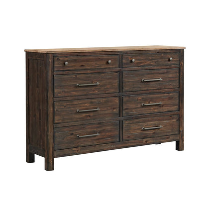 Transitions 8 Drawer Dresser, Driftwood and Sable