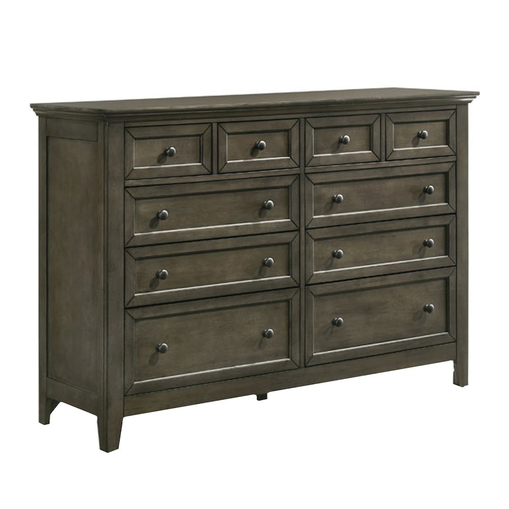 San Mateo 10-Drawer Dresser, Gray