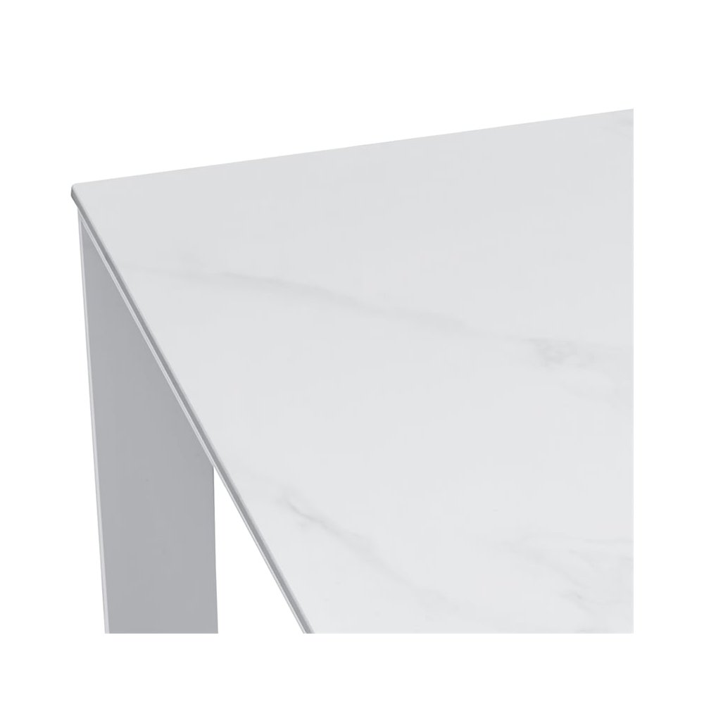 Intercon Alexa Outdoor Dining Table in White