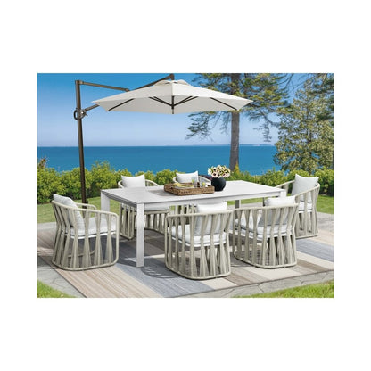 Intercon Alexa Outdoor Dining Table in White