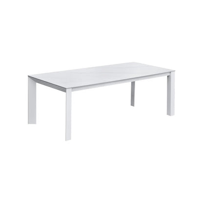 Intercon Alexa Outdoor Dining Table in White