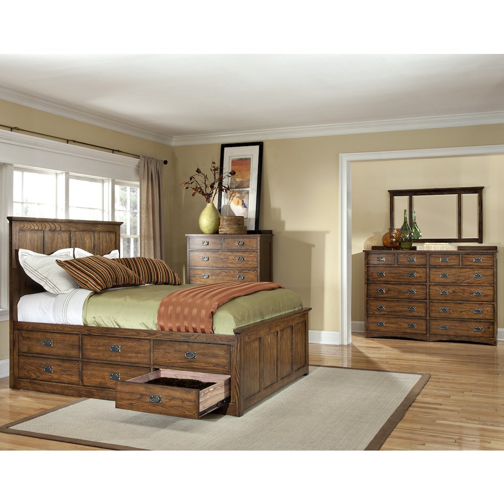 Oak Park 6-Drawer Chest, Mission