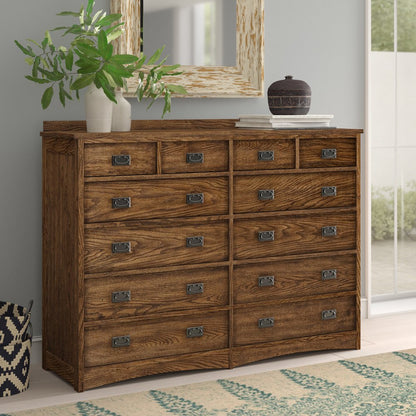 Oak Park 12-Drawer Dresser, Mission