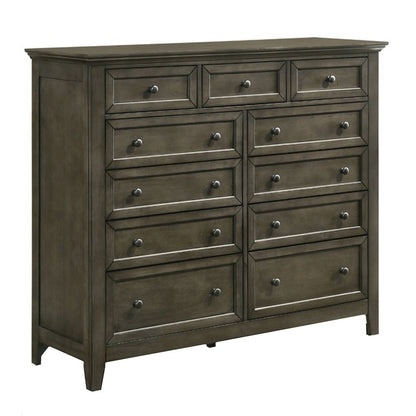 San Mateo 11-Drawer Gentlemen's Chest, Gray