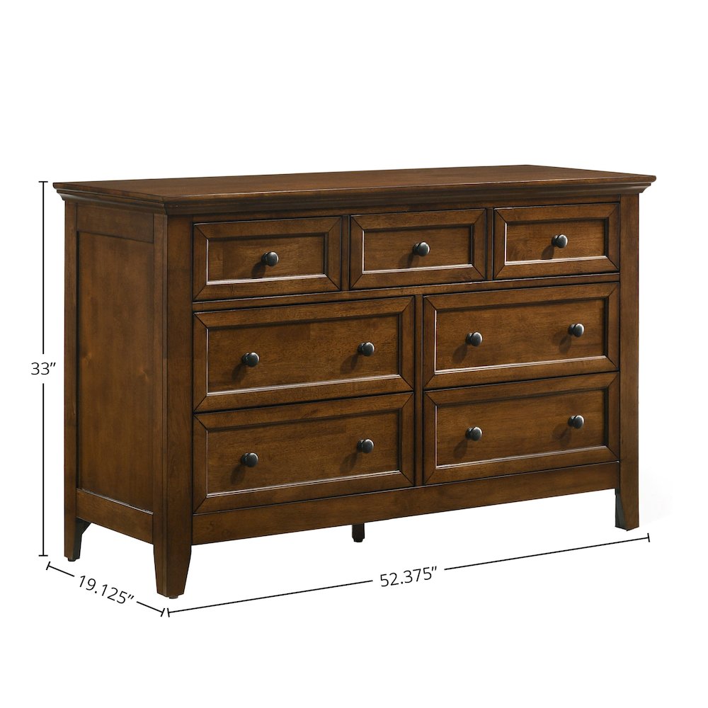 San Mateo Youth 7-Drawer Dresser, Tuscan