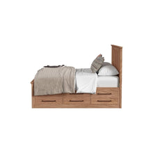 Intercon Oak Park King Captain's Bed with 6 Drawers in Taupe