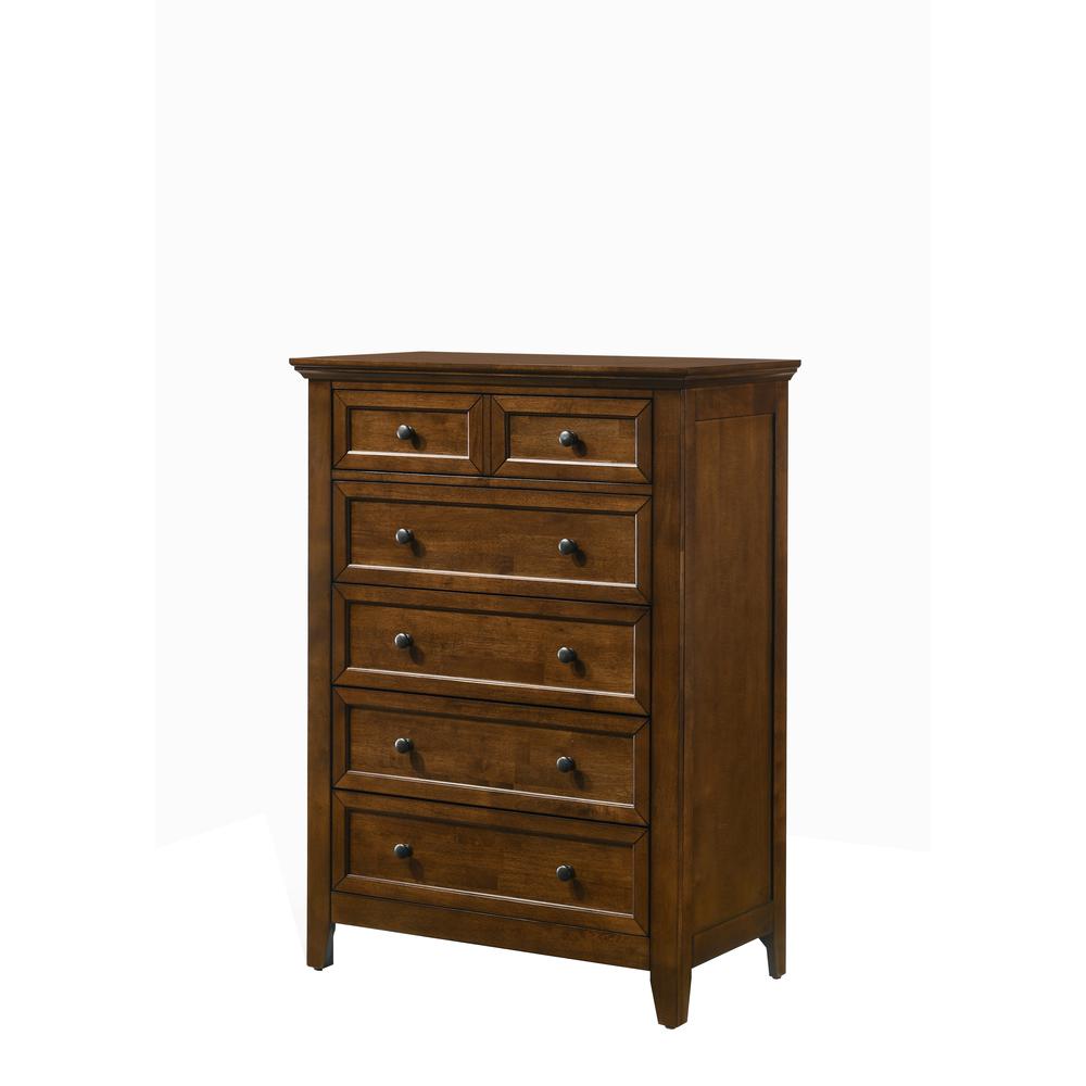Chest, 5 Drawer in Tuscan