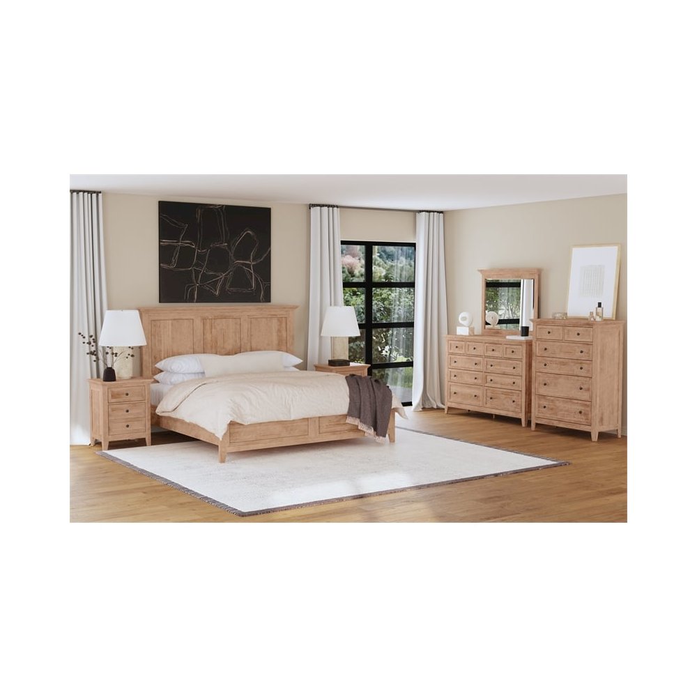 Intercon San Mateo Dresser Mirror in Wheat