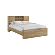 Intercon Vega Queen Bookcase Bed in Natural Nutmeg