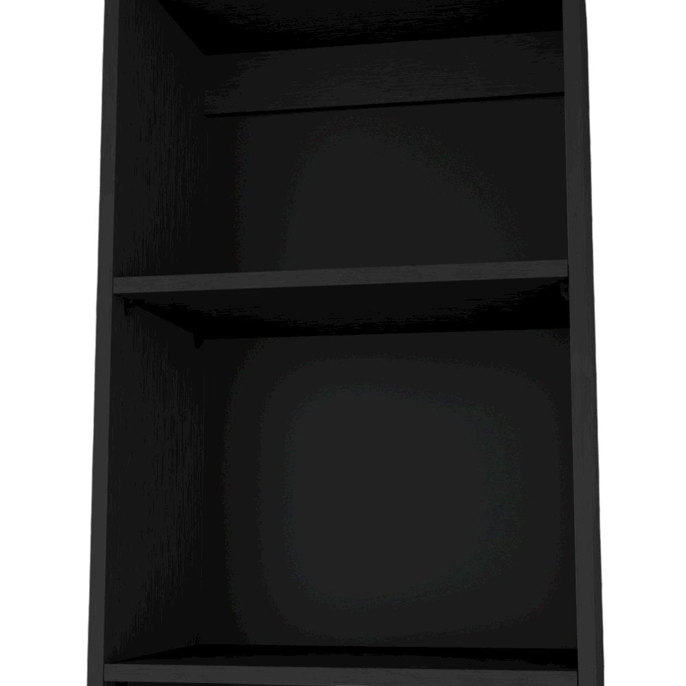 Sutton Slim Bookcase with Modern 5-Shelf Design, Wenge
