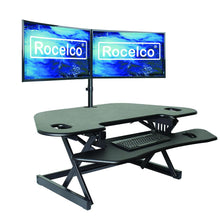 Rocelco 46" Height Adjustable Corner Standing Desk Converter
