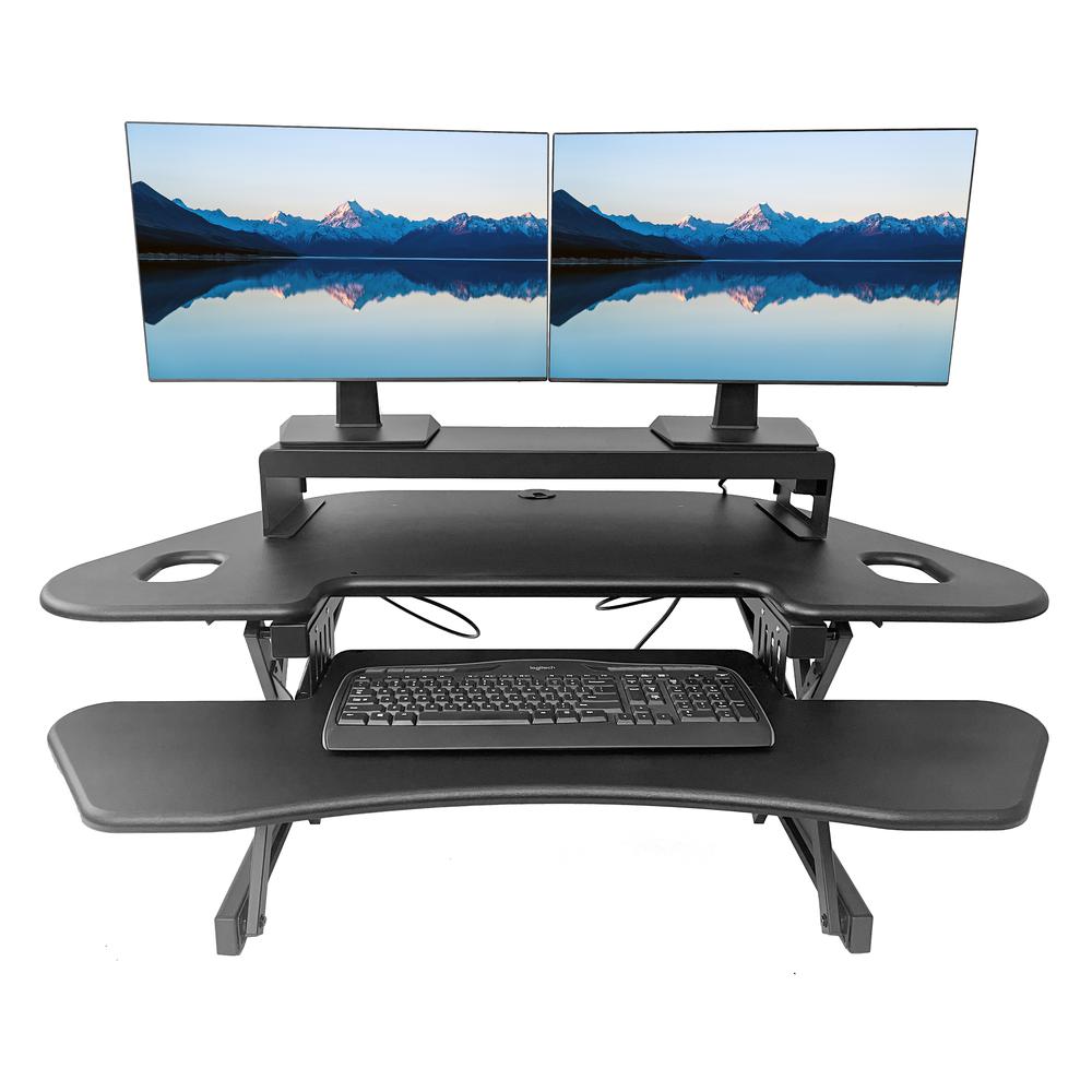 Rocelco 46" Height Adjustable Corner Standing Desk Converter