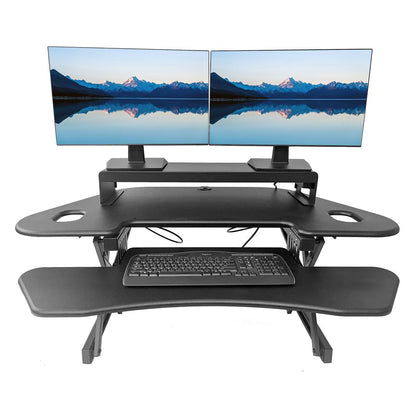 Rocelco 46" Height Adjustable Corner Standing Desk Converter