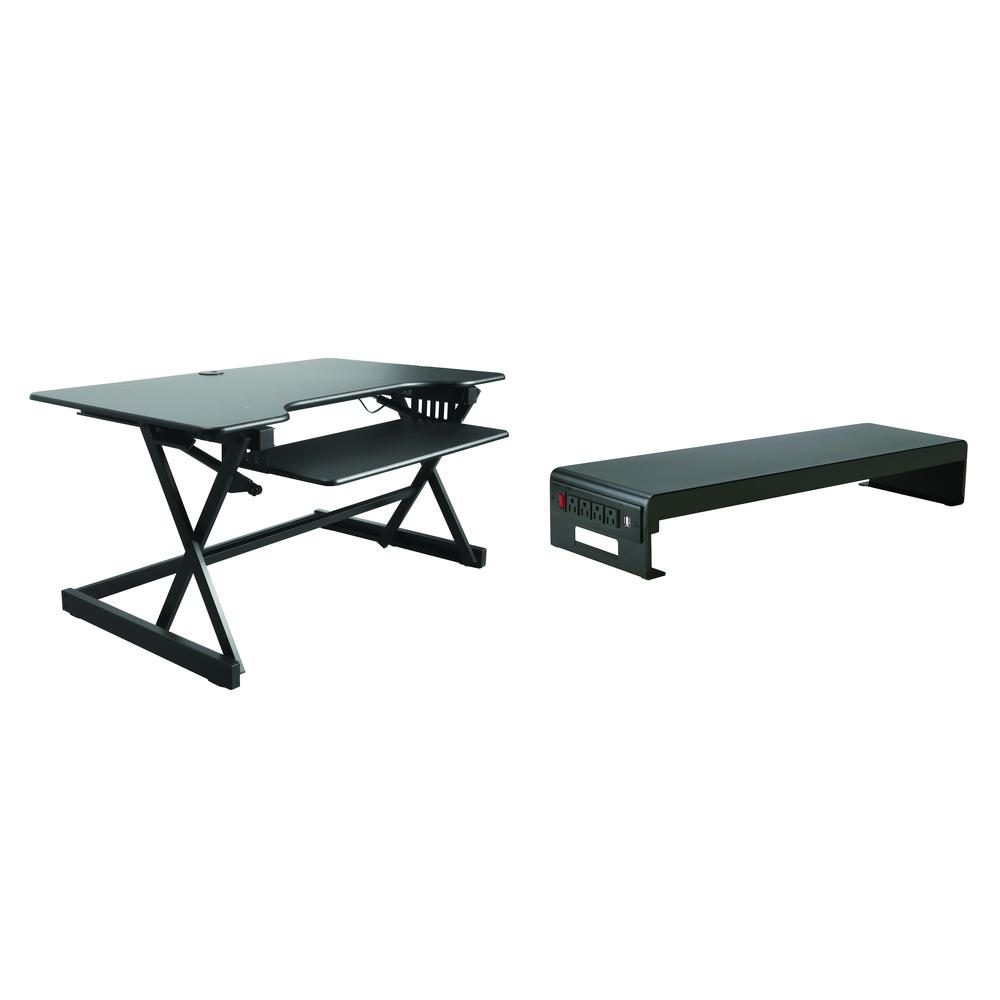 Rocelco 40" Height Adjustable Standing Desk Converter