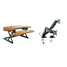 46" Height Adjustable Corner Standing Desk Converter