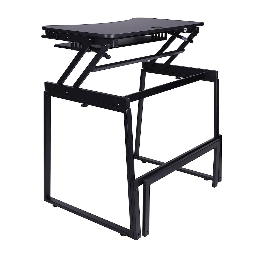 32" Height Adjustable Standing Desk Converter with Floor Stand BUNDLE