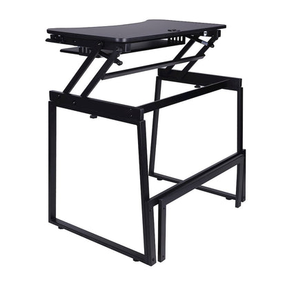32" Height Adjustable Standing Desk Converter with Floor Stand BUNDLE