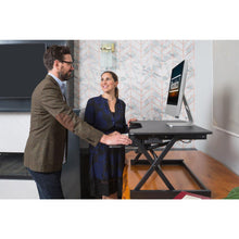 Rocelco 40" Height Adjustable Standing Desk Converter with AC Outlet