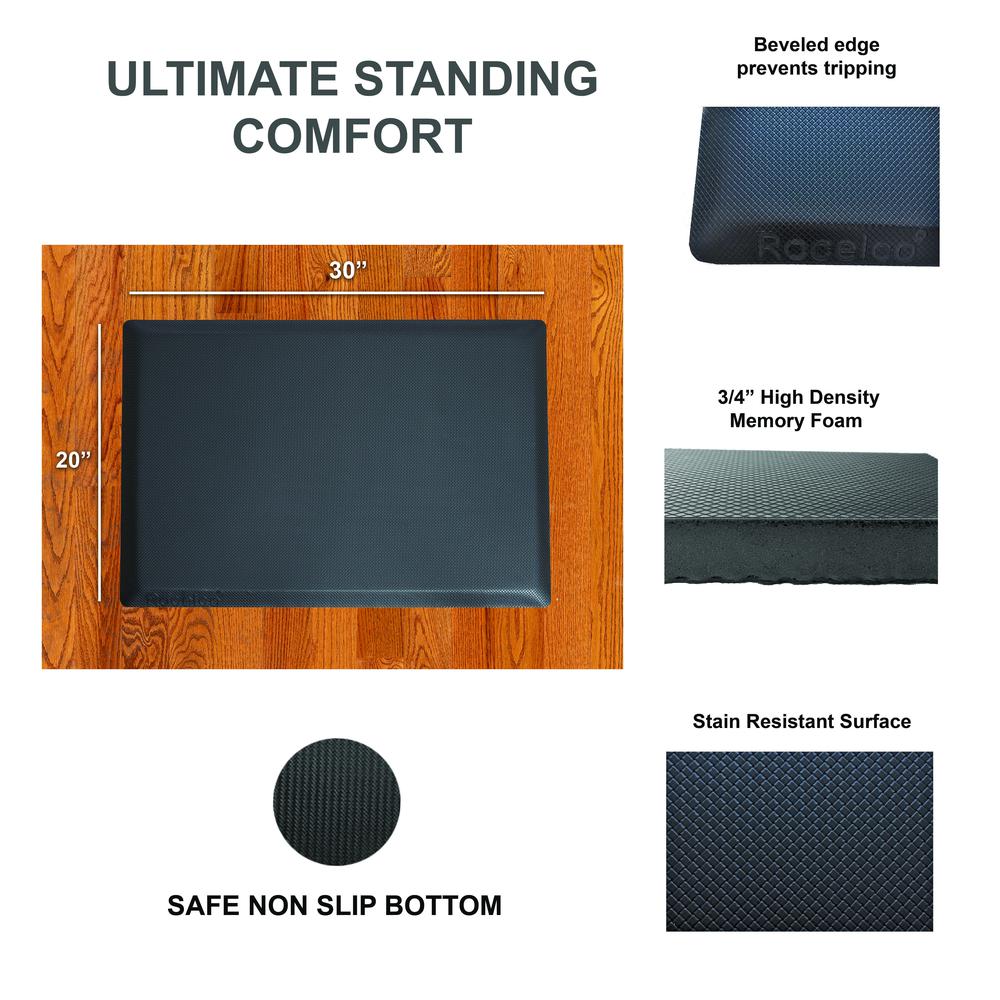 Rocelco 43" Height Adjustable Standing Desk Converter