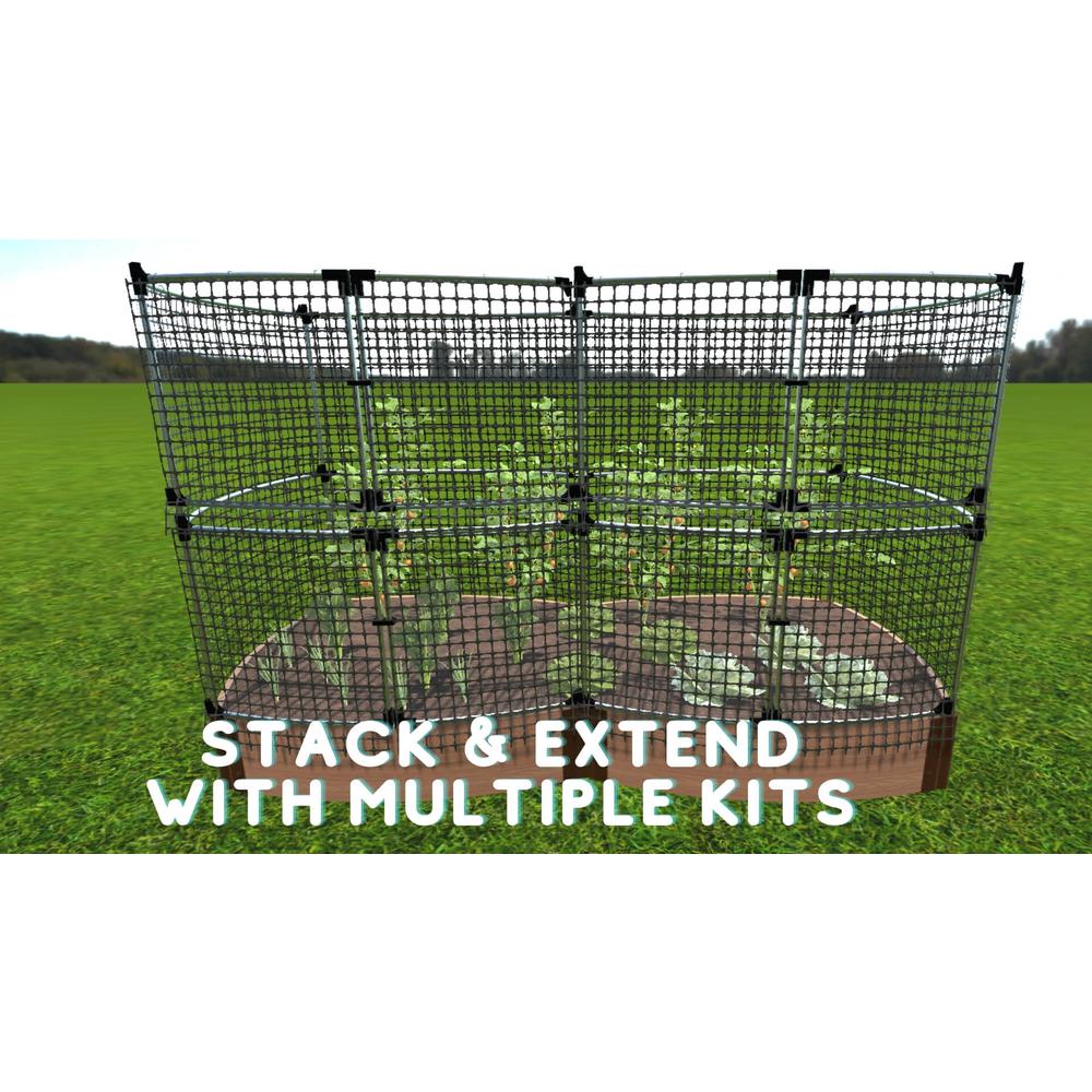 Curved Stack And Extend Animal Barrier