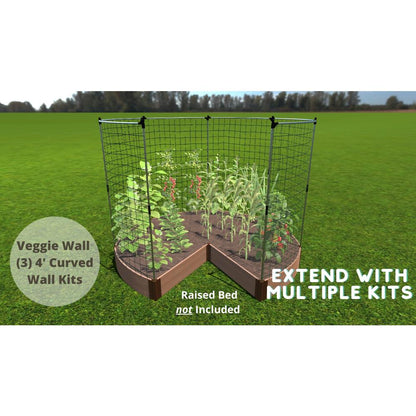 Curved Stack And Extend Veggie Wall Trellis