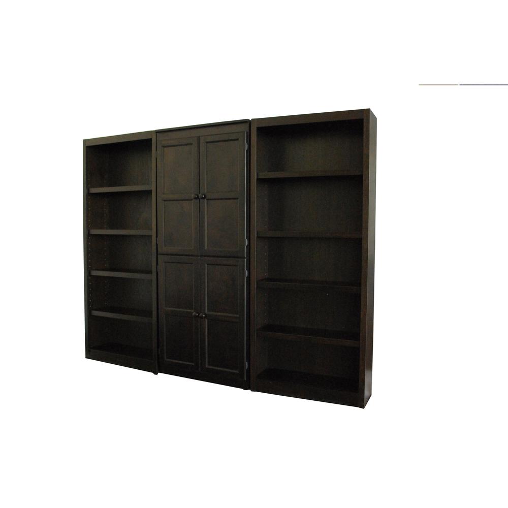 Concepts in Wood Wall and Storage System, 15 Shelves, Espresso Finish, 3pc