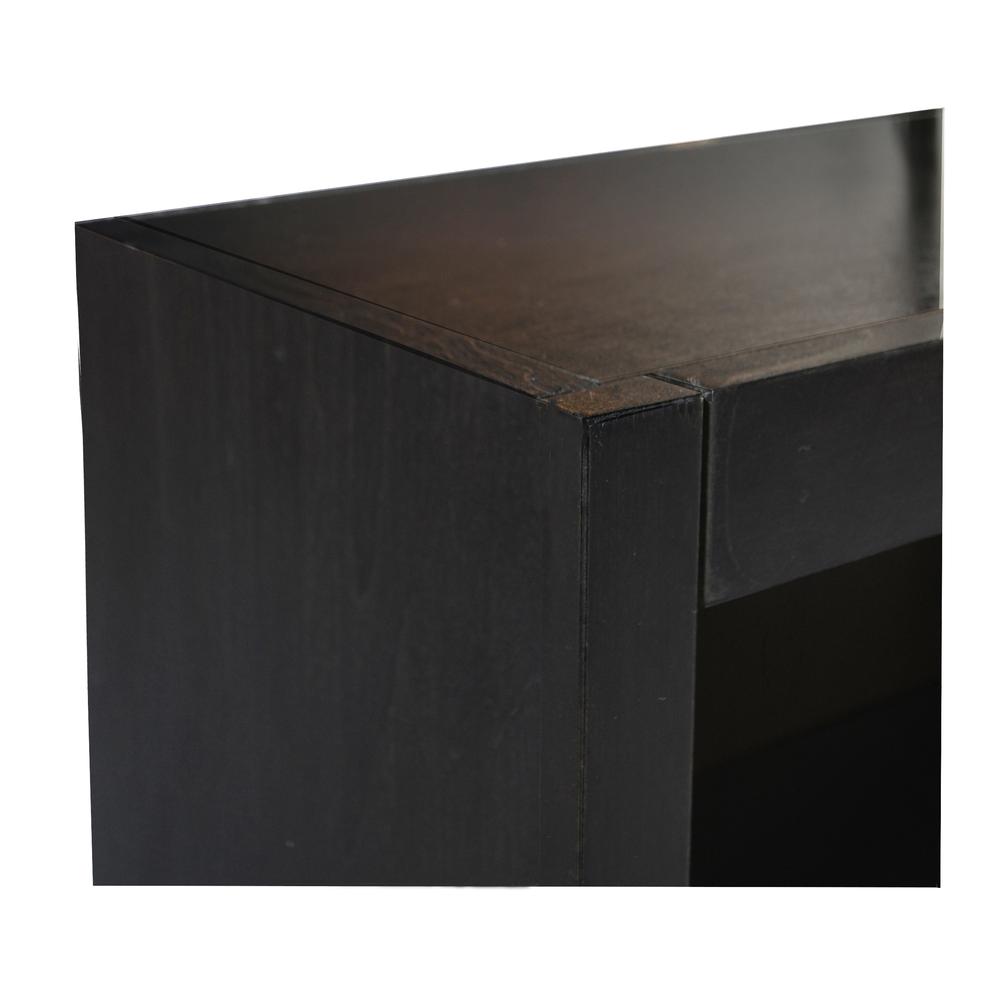 Concepts in Wood Single Wide Bookcase, 6 Shelves, Espresso Finish